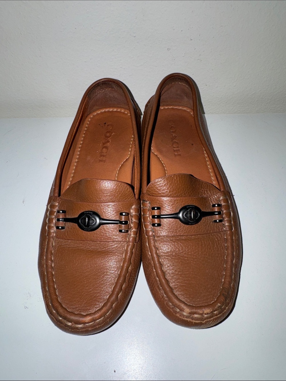 Coach Tan Leather women’s  Loafers